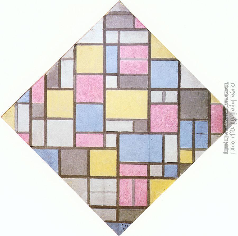 Piet Mondrian : Composition with Grid VII (Lozenge) II